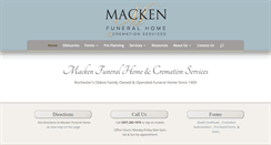 Desktop Screenshot of mackenfuneralhome.com